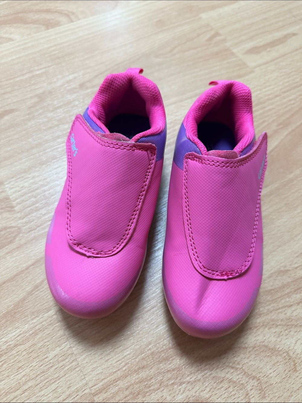 Carter's Hot Pink Slip-On Soccer Cleats Toddler Girls Size 11
